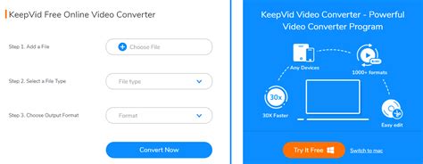 Convert videos online .